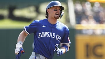 Bobby Witt Jr. rounds the bases after a home run