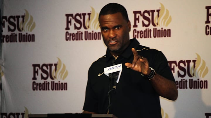 FSU defensive backs coach Marcus Woodson at the FSU National Signing Day Party on Feb. 5, 2020.

Img 4551