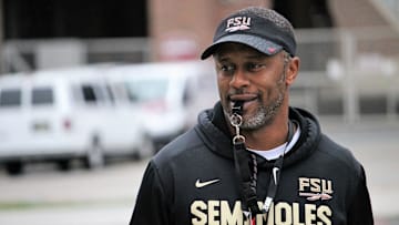 Coach Willie Taggart at FSU's first spring practice of 2019.

Img 0810