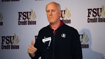 FSU tight ends coach Chris Thomsen at the FSU National Signing Day Party on Feb. 5, 2020.

Img 4519