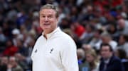 Mar 23, 2024; Salt Lake City, UT, USA; Kansas Jayhawks head coach Bill Self during the first half in the second round of the 2024 NCAA Tournament against the Gonzaga Bulldogs at Vivint Smart Home Arena-Delta Center. Mandatory Credit: Rob Gray-Imagn Images