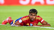 Yamal limped off against Spain