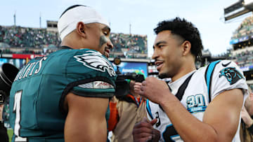Bryce Young and Jalen Hurts
