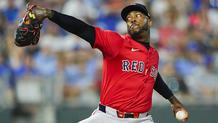 Red Sox relief pitcher Aroldis Chapman