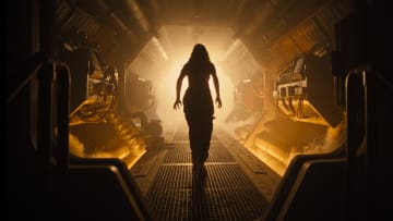 Isabela Merced as Kay in 20th Century Studios' ALIEN: ROMULUS. Photo courtesy of 20th Century Studios. © 2024 20th Century Studios. All Rights Reserved.