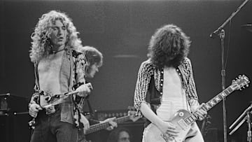 Led Zeppelin Performing in Concert