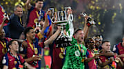 Le FC Barcelone a remporté le triplé national cette saison. 