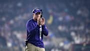 Dec 26, 2024; Phoenix, AZ, USA; Kansas State Wildcats head coach Chris Klieman against the Rutgers Scarlet Knights during the Rate Bowl at Chase Field. Mandatory Credit: Mark J. Rebilas-Imagn Images