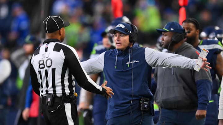 Seattle Seahawks head coach Mike Macdonald