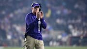 Dec 26, 2024; Phoenix, AZ, USA; Kansas State Wildcats head coach Chris Klieman against the Rutgers Scarlet Knights during the Rate Bowl at Chase Field. Mandatory Credit: Mark J. Rebilas-Imagn Images