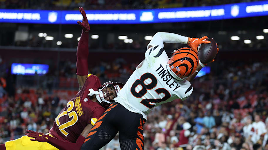Cincinnati Bengals receiver Mitchell Tinsley has gotten the attention of his famous teammates. | Amber Searls-Imagn Images