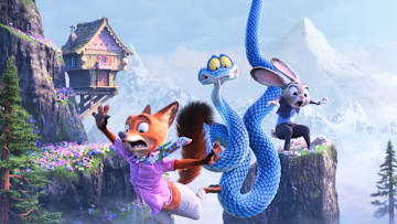 UNRAVELED – In Walt Disney Animation Studios’ “Zootopia 2,” rookie cops Judy Hopps (voice of Ginnifer Goodwin) and Nick Wilde (voice of Jason Bateman), who find themselves unraveling a mystery alongside a snake called Gary De’Snake (voice of Ke Huy Quan). From the Oscar-winning team of Disney Animation chief creative officer Jared Bush and Byron Howard (directors) and Yvett Merino (producer), “Zootopia 2” releases in theaters Nov. 26, 2025. © 2025 Disney Enterprises, Inc. All Rights Reserved.