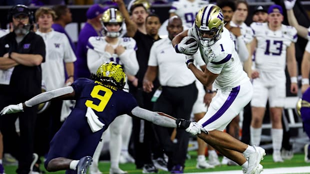 Jan 8, 2024; Houston, TX, USA; Washington Huskies wide receiver Rome Odunze (1)