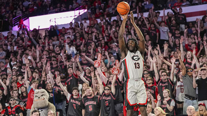 Georgia Bulldogs forward Dylan James (13)