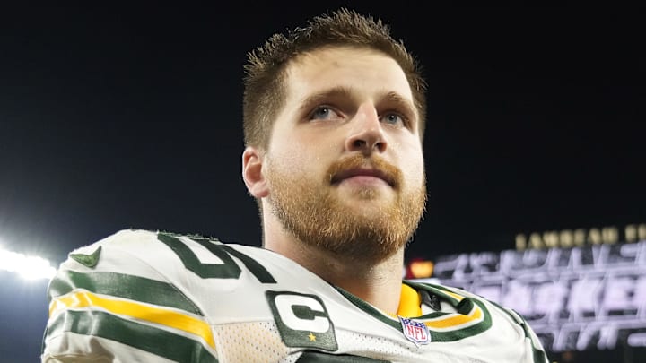 Sep 11, 2025; Green Bay, Wisconsin, USA; Green Bay Packers tight end Tucker Kraft (85) looks on after the game against the Washington Commanders at Lambeau Field. Mandatory Credit: Jeff Hanisch-Imagn Images