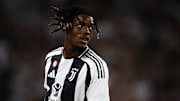 Samuel Mbangula of Juventus FC looks on during the Serie A...