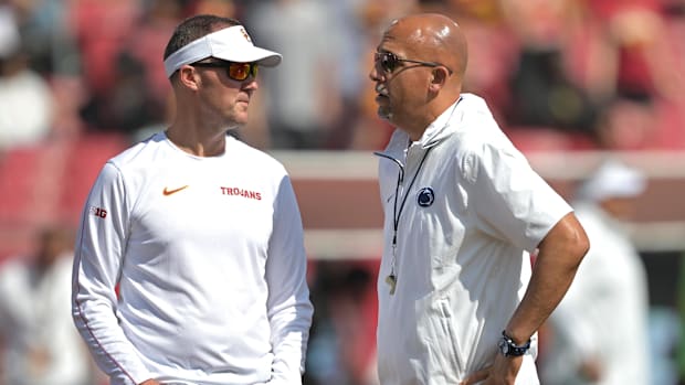USC Trojans Lincoln Riley College Football Playoff Big Ten Conference Defense Offense D'Anton Lynn Rob Ryan Jayden Maiava