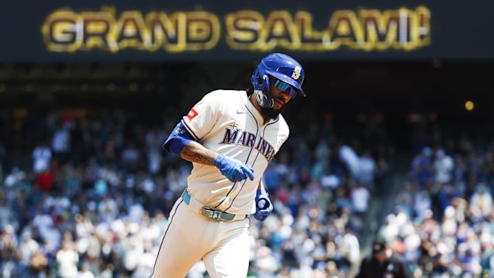 Seattle Mariners shortstop J.P. Crawford runs after hitting a grand slam against the Cleveland Guardians on June 15 at T-Mobile Park. Seattle Mariners shortstop J.P. Crawford runs after hitting a grand slam against the Cleveland Guardians on June 15 at T-Mobile Park.