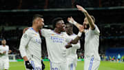 Carlos Henrique Casemiro, Karim Benzema et Vinicius Junior.
