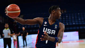 AJ Dybantsa excelled with the Team USA FIBA U-17 World Cup team.
