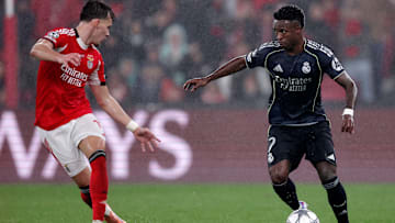 Vini Jr soma cinco participações em cinco gols em oito jogos na Champions 2025/26