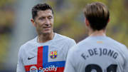 Frenkie De Jong y Robert Lewandowski