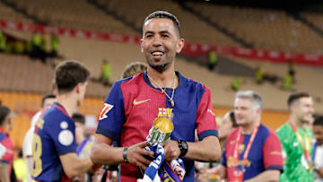 Mounir Nasraoui, père de Lamine Yamal, après la victoire du FC Barcelone en finale de Coupe du Roi