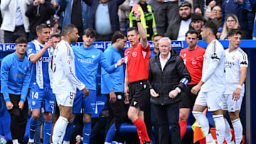 Kylian Mbappé fue expulsado del partido ante el Alavés 