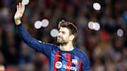 Piqué en su último partido como profesional