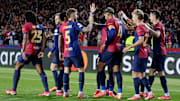 Barcelona downed Benfica in the round of 16