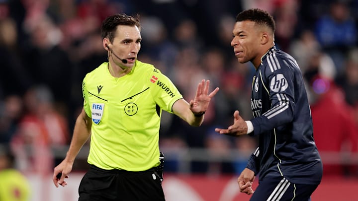 Kylian Mbappé et Mr De Burgos - Gérone - Real Madrid (1-1)