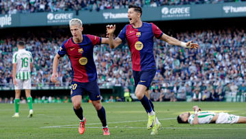 Lewandowski fired Barca ahead