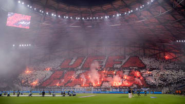 Les fans de l'OM ont fait le spectacle en début de rencontre.