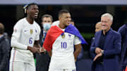 Didier Deschamps, Kylian Mbappe, Paul Pogba