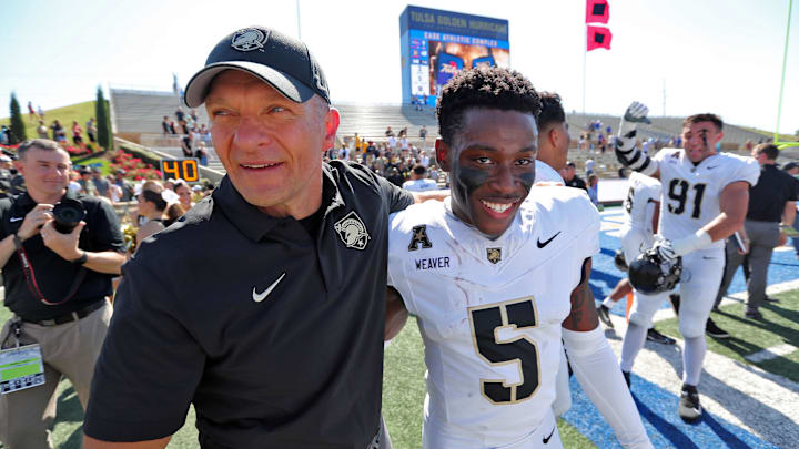 Army head coach Jeff Monken didn't shy away from talking trash to Navy in a national TV appearance on Wednesday.