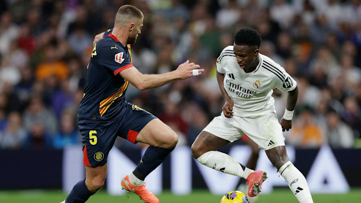 Vinícius Jr fez gol no último jogo contra o Girona, em fevereiro