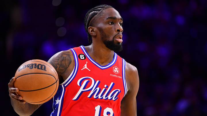 Philadelphia 76ers guard Shake Milton (18) against the Los Angeles Clippers in the second quarter at Wells Fargo Center. 