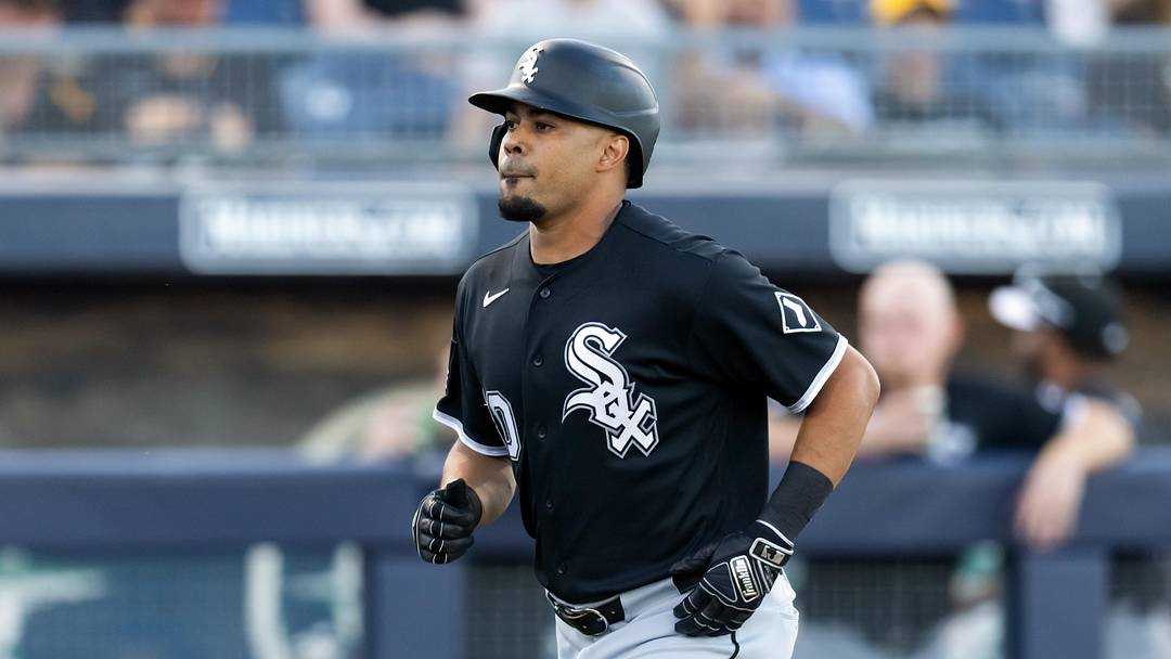 Mar 19, 2026; Peoria, Arizona, USA; Chicago White Sox designated hitter LaMonte Wade Jr rounds the bases after hitting a home run against the San Diego Padres during a spring training game at Peoria Sports Complex. Mandatory Credit: Mark J. Rebilas-Imagn Images