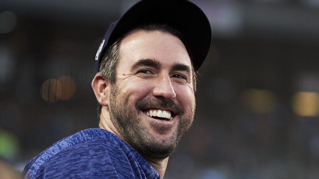 Sep 11, 2018; Detroit, MI, USA; Houston Astros starting pitcher Justin Verlander (35) in the dugout during the fourth inning against the Detroit Tigers at Comerica Park. Mandatory Credit: Rick Osentoski-Imagn Images