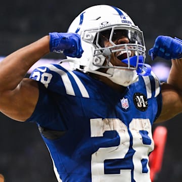 Bet the OVER on Jonathan Taylor's rushing yards total against the Falcons in Week 10.