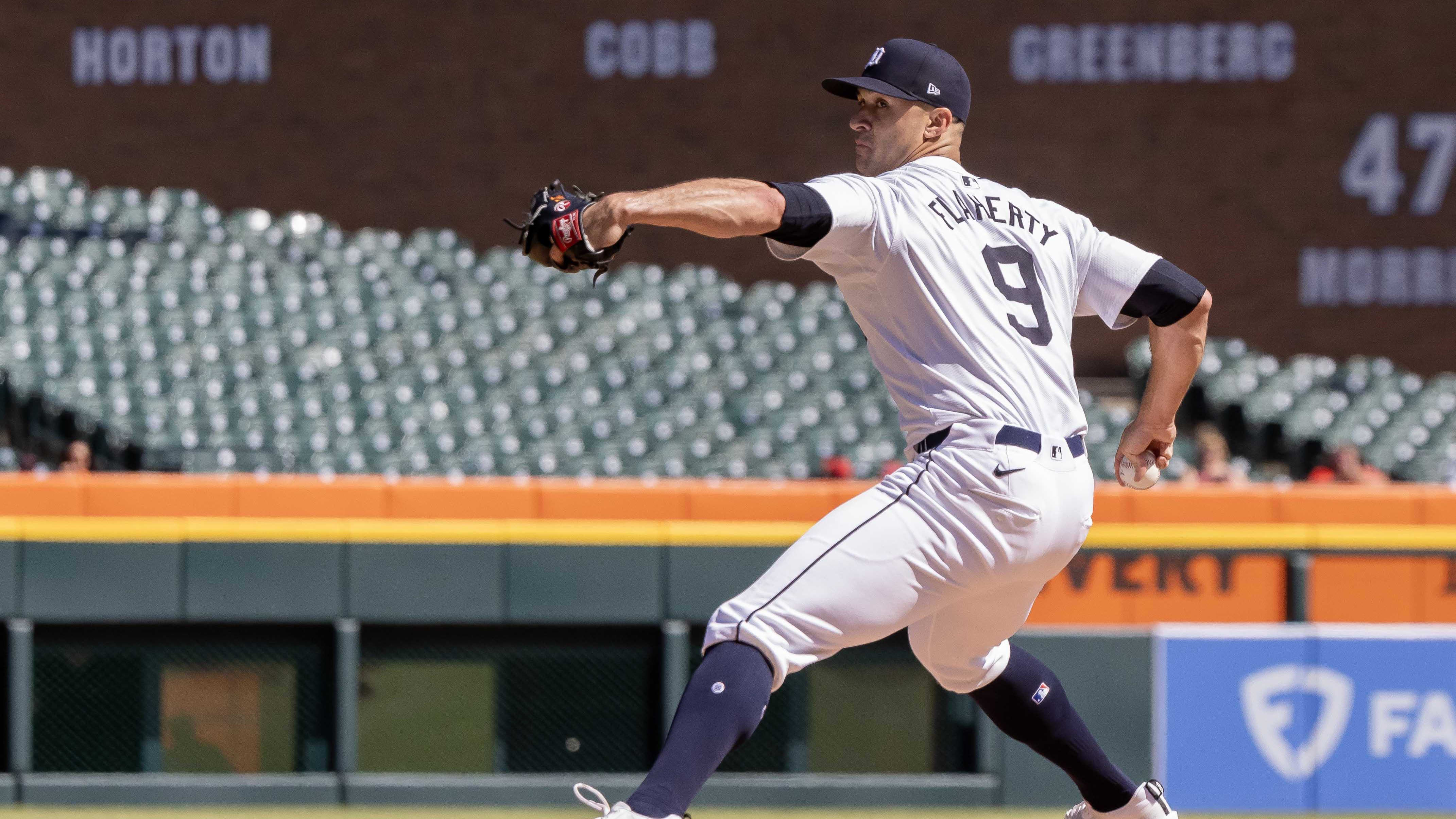 Detroit Tigers starting pitcher Jack Flaherty