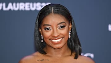 Simone Biles at the 2025 Laureus World Sport Awards