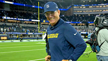 Los Angeles Chargers head coach Jim Harbaugh