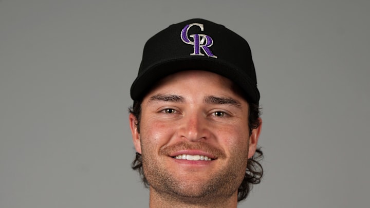 Colorado Rockies third baseman Kyle Karros Colorado Rockies third baseman Kyle Karros