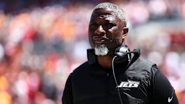 NY Jets head coach Aaron Glenn