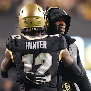 Hunter won the Heisman Trophy last week in New York.