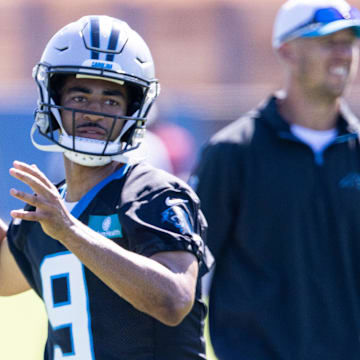 Panthers QB Bryce Young is one of a short list of potential sleeper candidates in 2025 fantasy football leagues. 