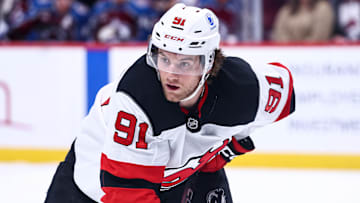 Dawson Mercer, New Jersey Devils v Colorado Avalanche