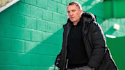 22nd February 2025; Easter Road, Edinburgh, Scotland: Scottish Premiership Football, Hibernian versus Celtic; Celtic Manager Brendan Rodgers arrives for the match
