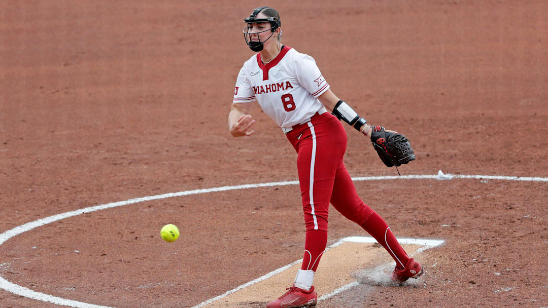 Former Oklahoma pitcher Karlie Keeney is serving as the program's interim pitching coach. Former Oklahoma pitcher Karlie Keeney is serving as the program's interim pitching coach.
